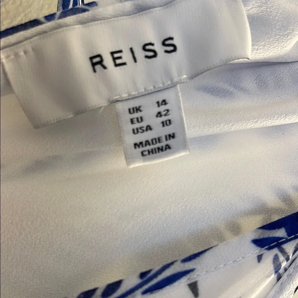 Reiss Blue High Low Sleeveless Dress - Picture 4 of 12